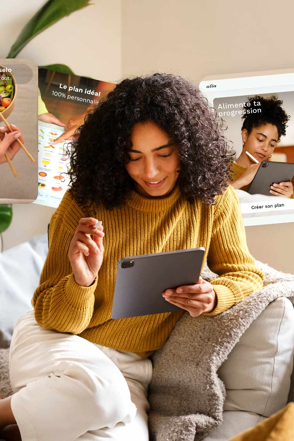 Curly-Tablet-Girl-style-vide